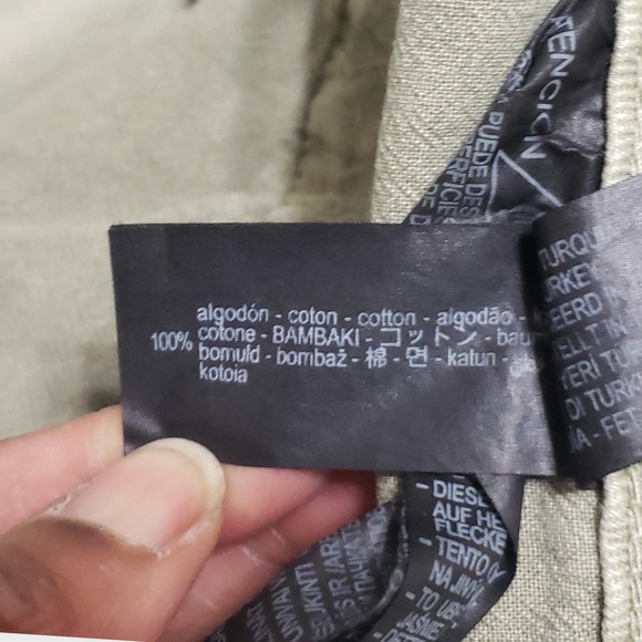 Zara Woman Barrel Jeans Sage Green Denim High Rise Baggy Cropped Size 6 - Picture 6 of 12